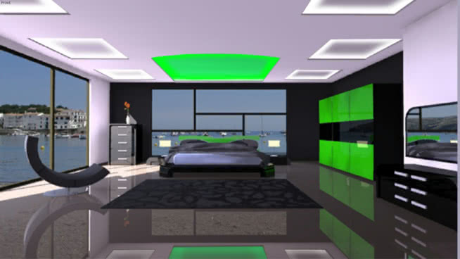 现代卧室 办公室 会议室