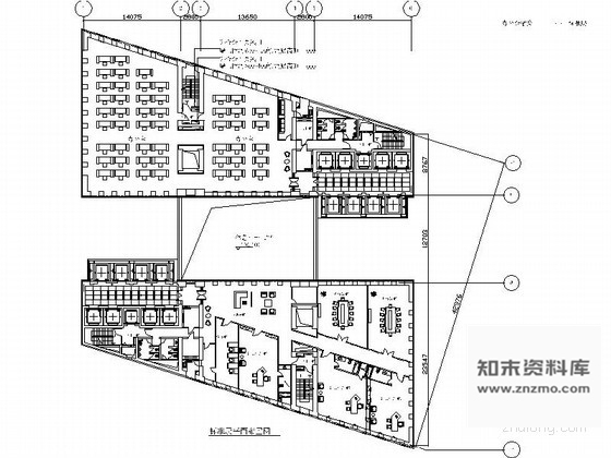 施工图金融类办公空间装修图