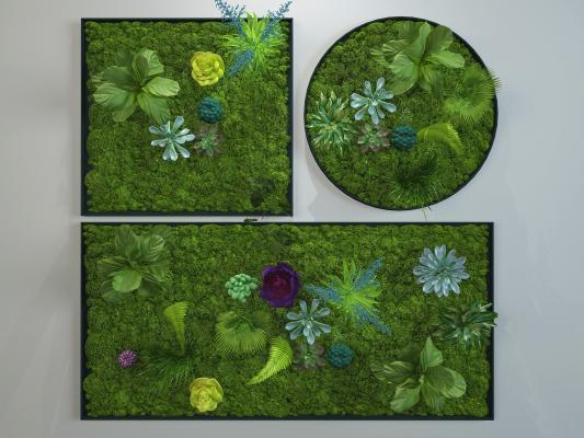 现代风格绿植墙 装饰 绿植 植物墙 花卉 盆栽 绿化