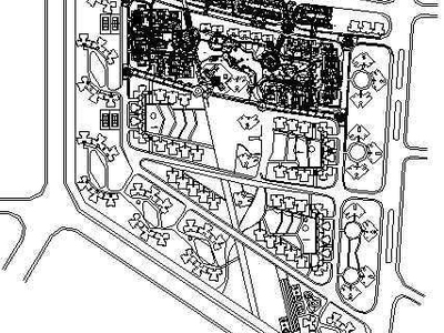 广州新世纪城市花园景观施工图 居住区景观
