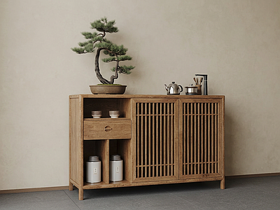 实木茶柜餐边柜