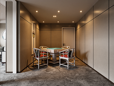 新中式棋牌室