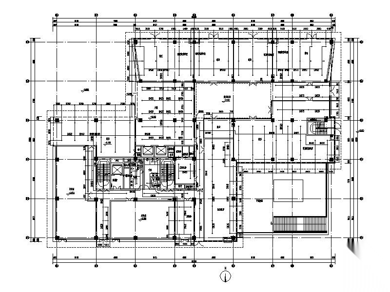上海研发办公楼组团给排水喷淋设计施工图 建筑给排水 给排水图