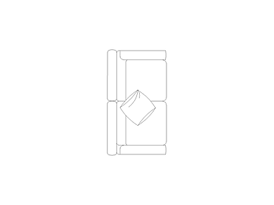 沙发 现代家具图块别墅家具图块施工图