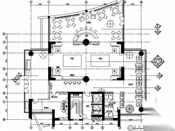 [广东]某小区售楼处室内装修施工图