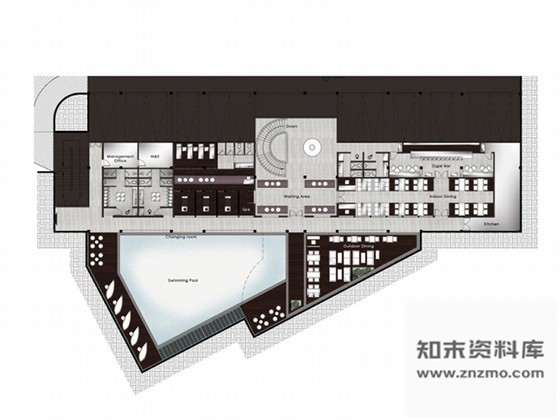 施工图浙江精致细腻的私人会所概念设计方案含效果图