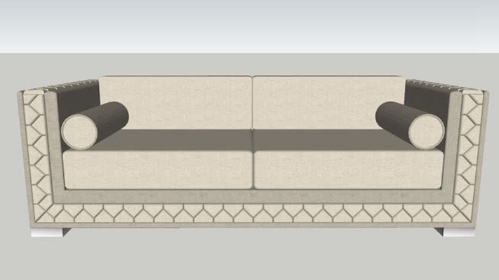 双人沙发 草图大师模型
