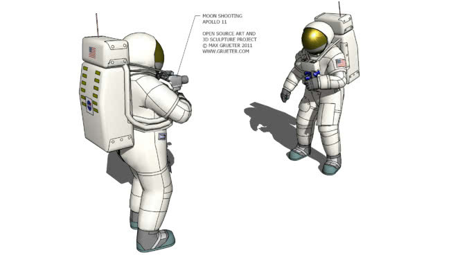 阿波罗11号atronauts 机器 胸甲