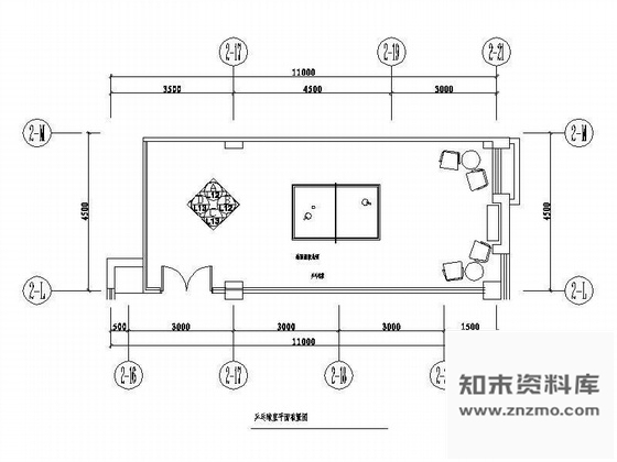 施工图会所乒乓球室装修图