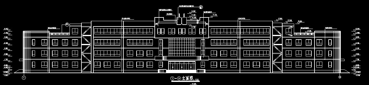 某中学教学楼建筑施工图（含有结构图）
