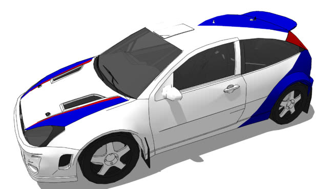 车辆-福特福克斯WRC 2000 赛车 头盔 跑车 机器