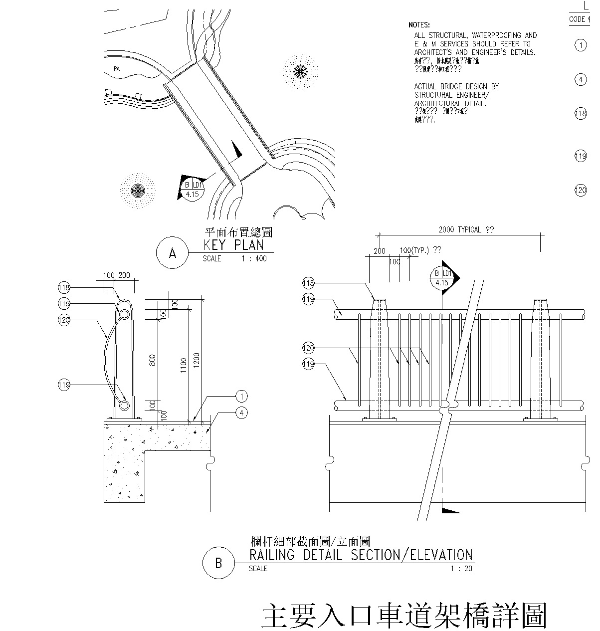 76套围墙栏杆CAD施工图（1-35）