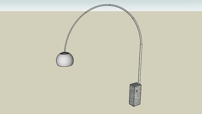 落地灯 草图大师模型
