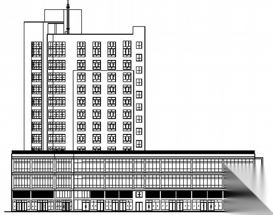 [株洲市石峰区]某十二层酒店式公寓用房建筑施工图