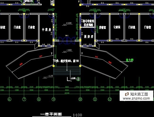 医院建筑结构全套施工图 cad2007