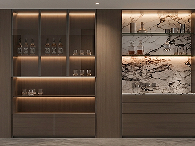 嵌入式展示柜酒柜