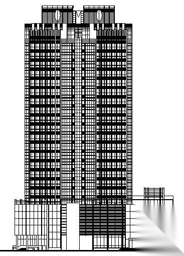 某二十二层商业办公楼建筑方案图