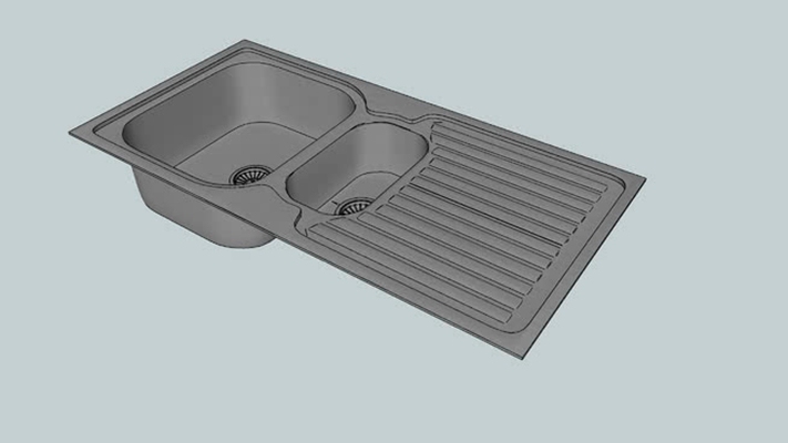 水槽 草图大师模型