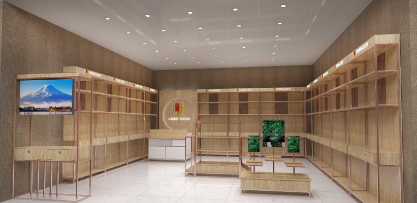 现代礼品展示柜 礼品专卖店 专卖店 展示柜 化妆品 化妆品专卖店