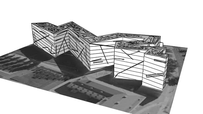 艺术风格建筑 草图大师模型