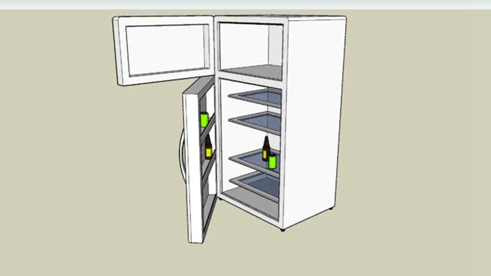 冰箱 草图大师模型