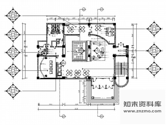 施工图长春核心地段现代风格售楼处CAD装修图