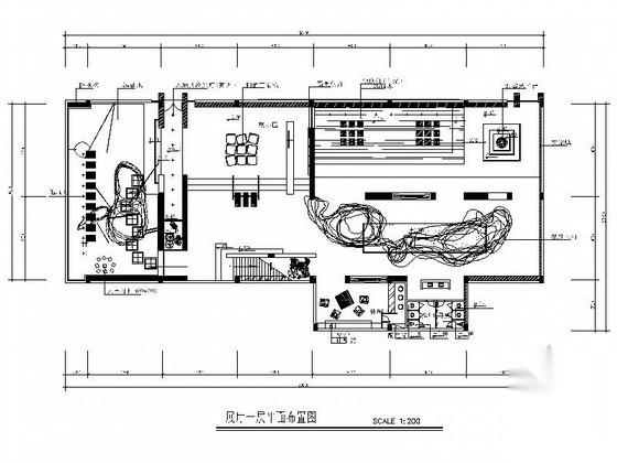 [北京]某四层陶瓷展厅室内装修施工图（含实景）