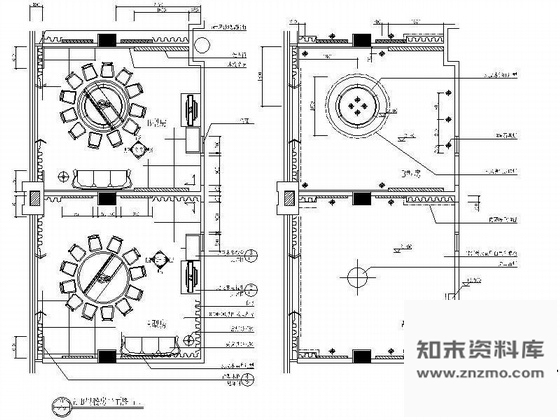 施工图某酒店A.B型餐房装修图