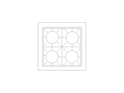 地面拼花 厨房厨具图块图块灶具图块灶具立面图块