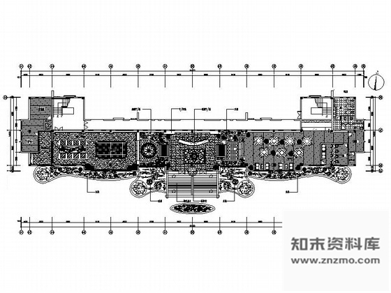 施工图江苏某中式风格售楼处室内装修施工图含方案文本