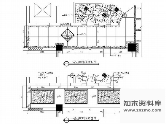 施工图陕西某精品养生会所走廊装修图