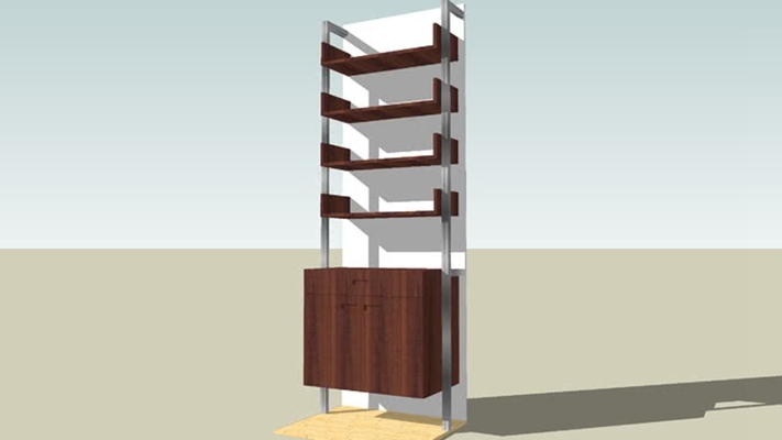 收纳柜 草图大师模型