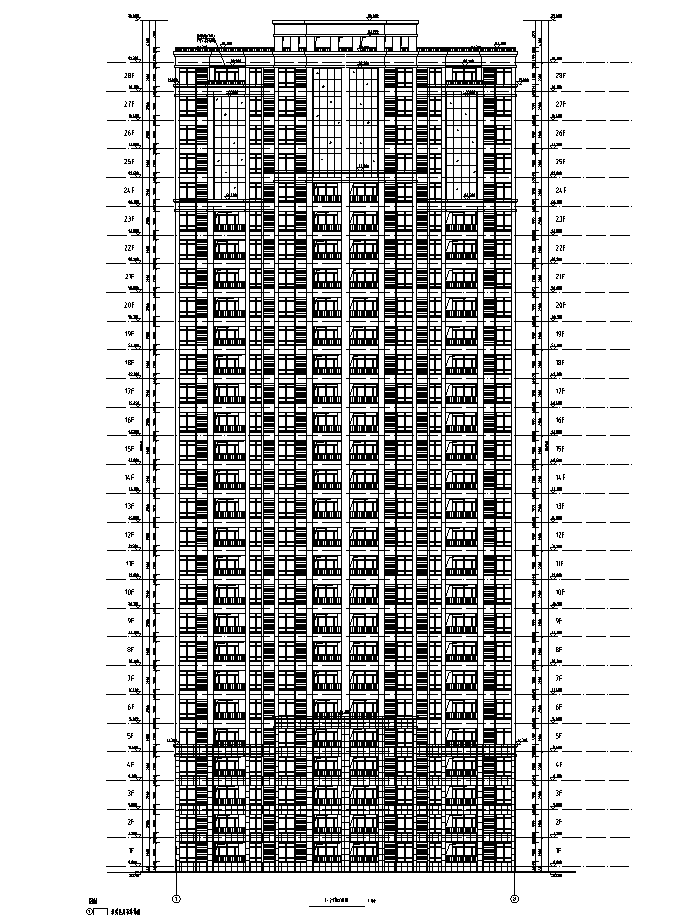 [安徽]高层框架结构多栋全专业住宅建筑施工图