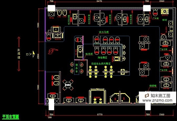 洁具专卖店施工图 cad2007