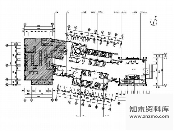 施工图无锡现代雅致饭店室内装修图含效果