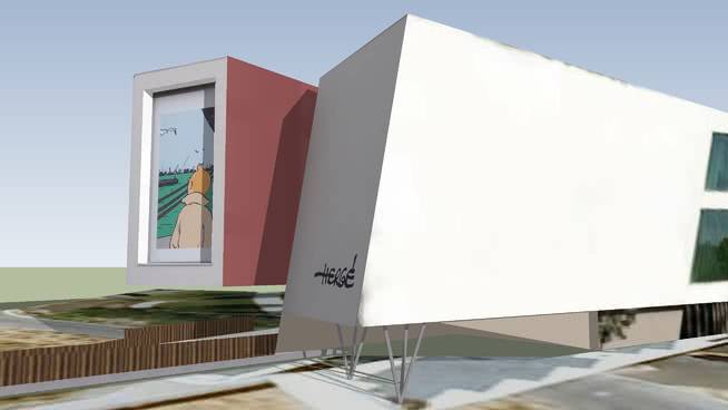 埃尔格博物馆 庭院 百叶