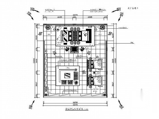 某时尚现代家纺展厅装修图（含效果）