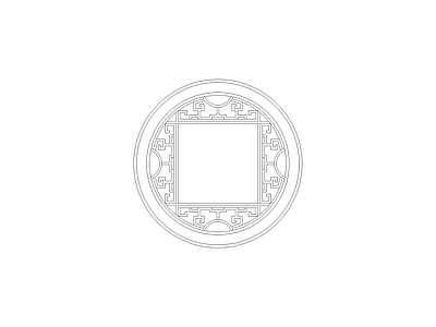 地面拼花 中式家具图块