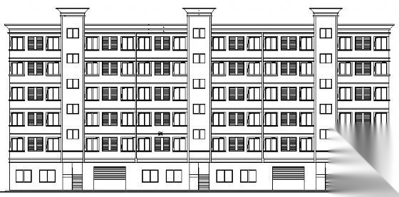 某职工六层公寓建筑施工图