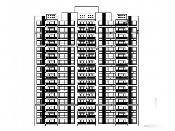 [湖南]某十六层农民公寓安置楼建筑施工图（含节能专篇）