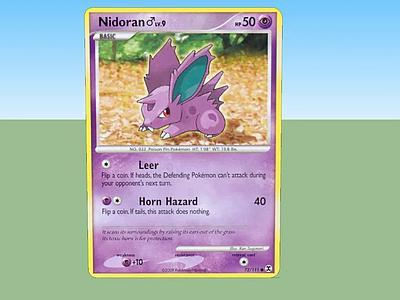 口袋妖怪卡Nidoran lv。9马力50