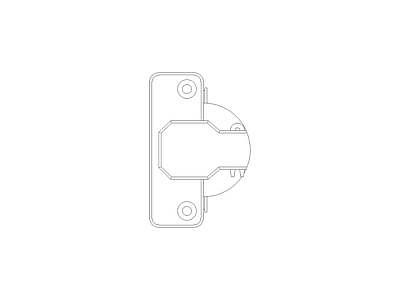 现代五金管件现代五金管件门把手膨胀螺栓管件弯头门锁施工图 煙斗合頁大彎主視
