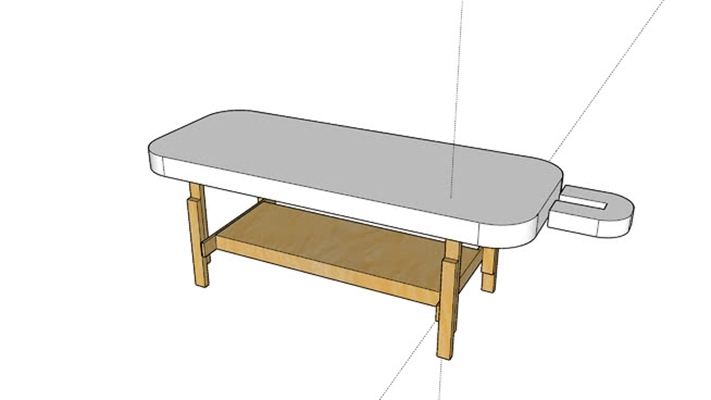 按摩床 草图大师模型