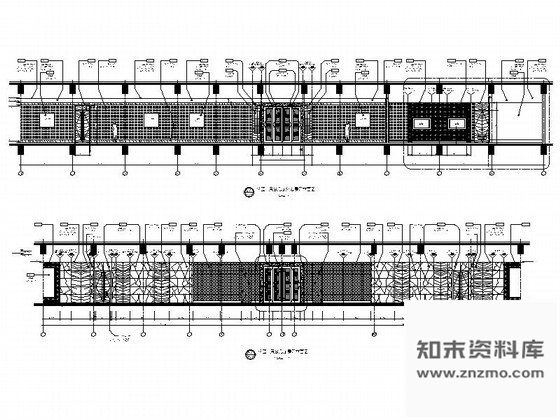 图块/节点华丽别墅会见厅立面图