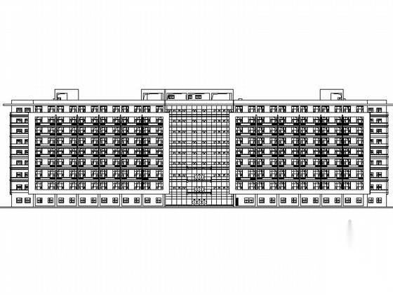 [徐州]某医院九层住院楼建筑施工图（含效果图）