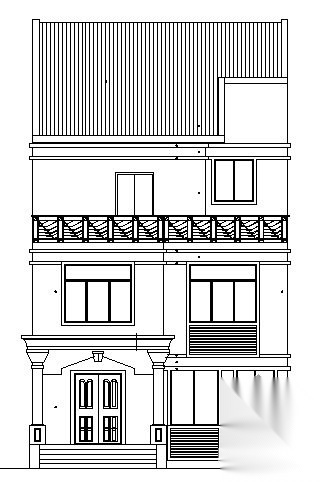 [东莞市]碧水天源D型三层别墅建筑施工图