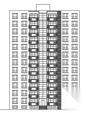 北京开发区某地居住区规划建筑方案图CAD