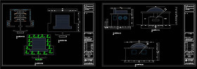 生态厕所CAD景观图纸