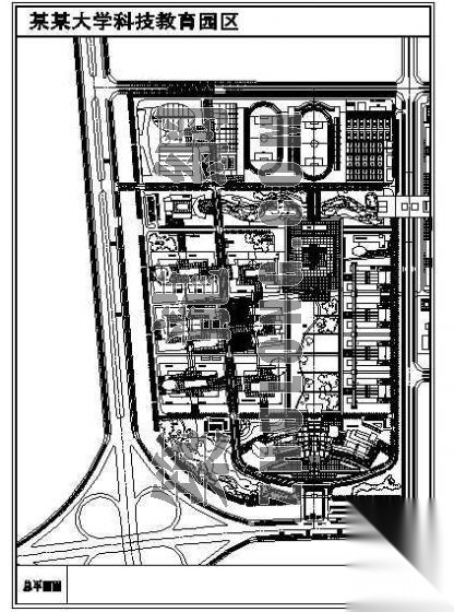 某大学科技园区规划图