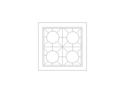 地面拼花 工装厨房图块灶具图块图块